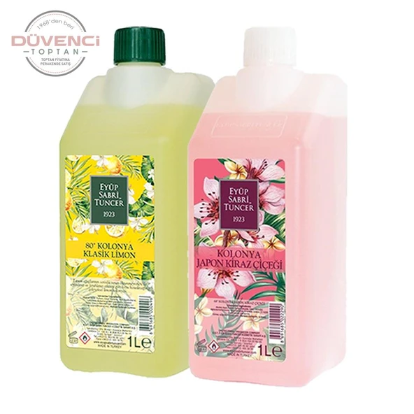 Eyüp Sabri Tuncer Klasik Limon ve Japon Kiraz Çiçeği Kolonyası Yedek Şişe 1 Litre ürün görseli 1
