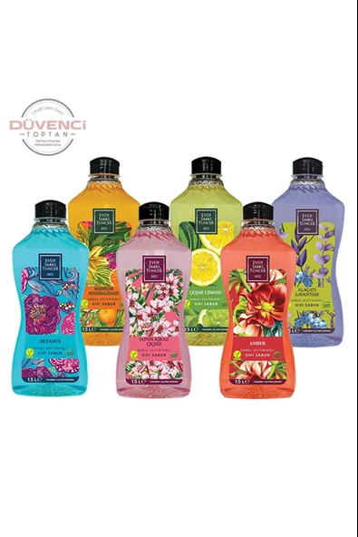 Eyüp Sabri Tuncer Lavanta, Çeşme Limonu, Bodrum Mandalinası, Amber, Japon Kirazi ve Okyanus Sıvı Sabun Okyanus 1500 ML ürün görseli 1