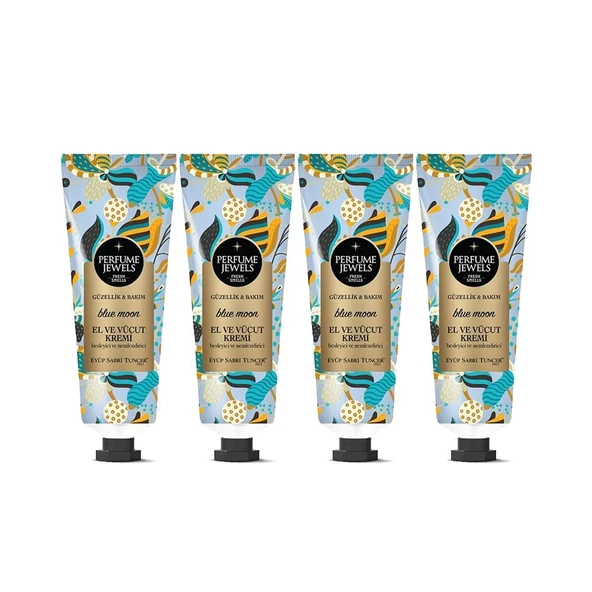 EST Perfume Jewels Blue Moon El ve Vücut Kremi 50 ML x 4 Adet ürün görseli 1