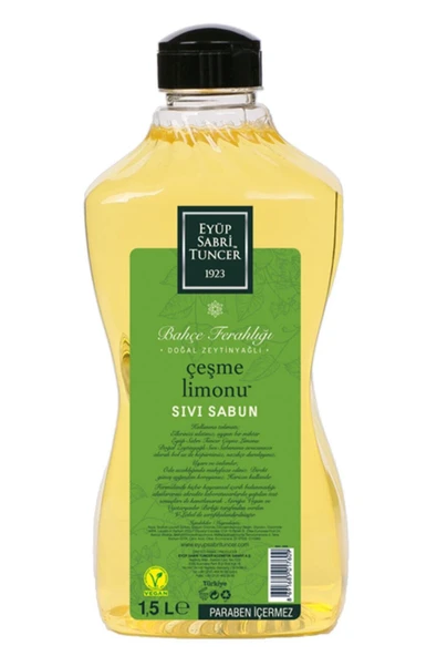 Eyüp Sabri Tuncer Doğal Zeytinyağlı Sıvı Sabun Çeşme Limonu Sıvı Sabun 1500 ml ürün görseli 1