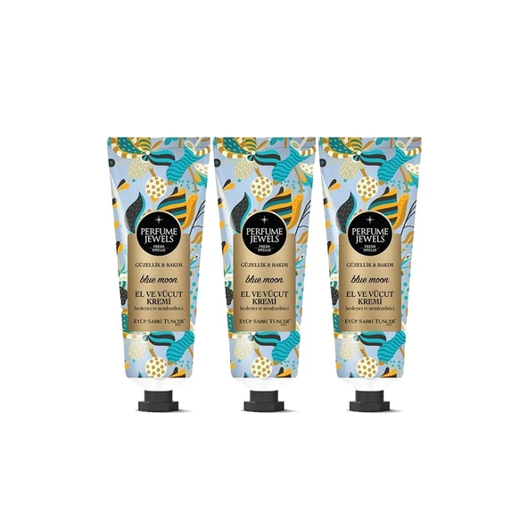Eyüp Sabri Tuncer Perfume Jewels Blue Moon El ve Vücut Kremi 50 ML x 3 Adet ürün görseli 1