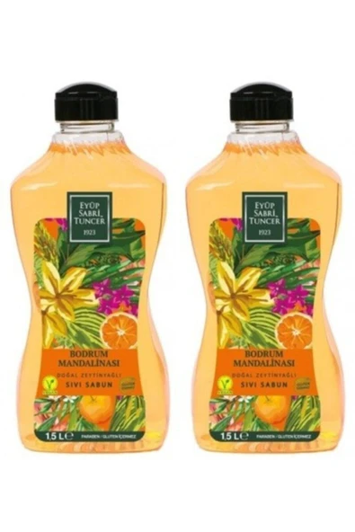 EST Bodrum Mandalinası Doğal Zeytinyağlı Sıvı Sabun 1.5 LT x 2 ürün görseli 1
