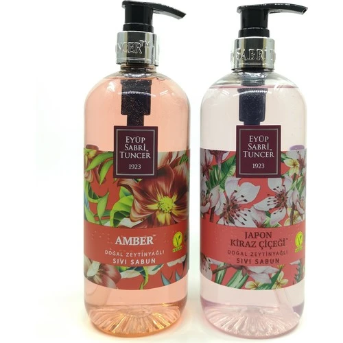 Eyüp Sabri Tuncer Sıvı Sabun Amber 500 ml ve Japon Kiraz Çiçeği 500 ml ürün görseli 1