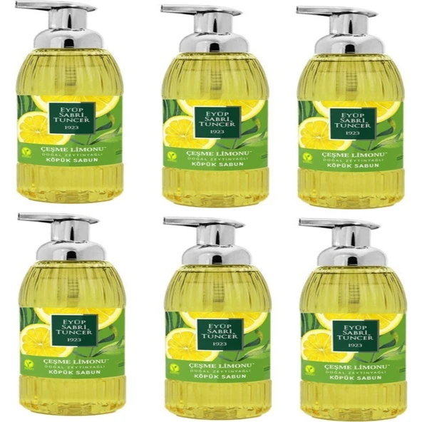 Eyüp Sabri Tuncer Zeytinyağlı Çeşme Limonu Köpük Sabun 500 ML x 6 ürün görseli 1