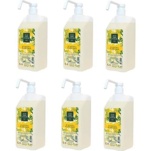 Eyüp Sabri Tuncer Klasik Limon Kolonyası Sprey Başlıklı 1 lt x 6 ürün görseli 1