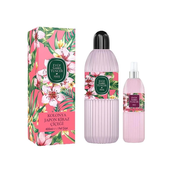 Eyüp Sabri Tuncer Japon Kiraz Çiçeği Kolonyası Pet Şişe 400 ML ve 150 ML ürün görseli 1