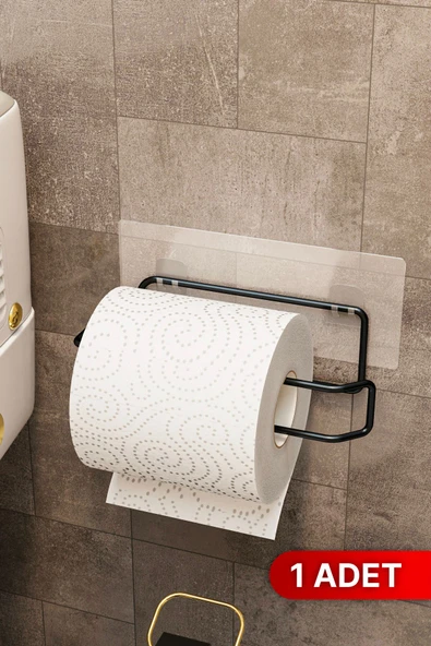 Bino Tuvalet Kağıtlığı Yapışkanlı Wc Kağıdı Peçetelik Tuvalet Kağıdı Organizeri Banyo Düzenleyici Lüks ürün görseli 1