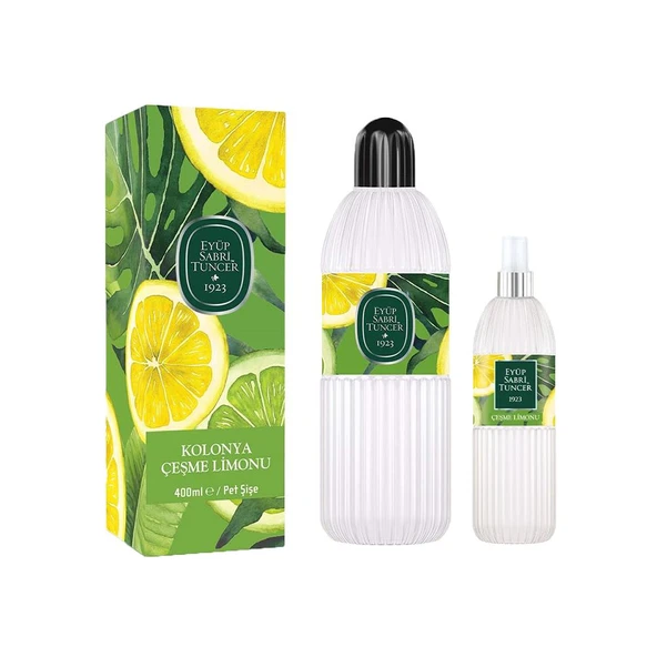 Eyüp Sabri Tuncer Çeşme Limonu Kolonyası Pet Şişe 400 ml ve 150 ml ürün görseli 1