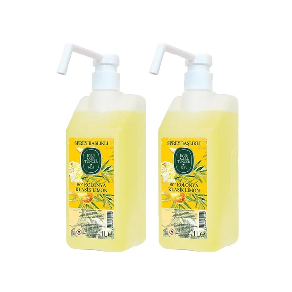 EST Klasik Limon Kolonyası 1 lt - Sprey Başlıklı X 2 Adet ürün görseli 1