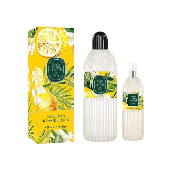 Eyüp Sabri Tuncer Klasik Limon Kolonyası 80 Derece Pet Şişe 400 ml ve 150 ml ürün görseli 1