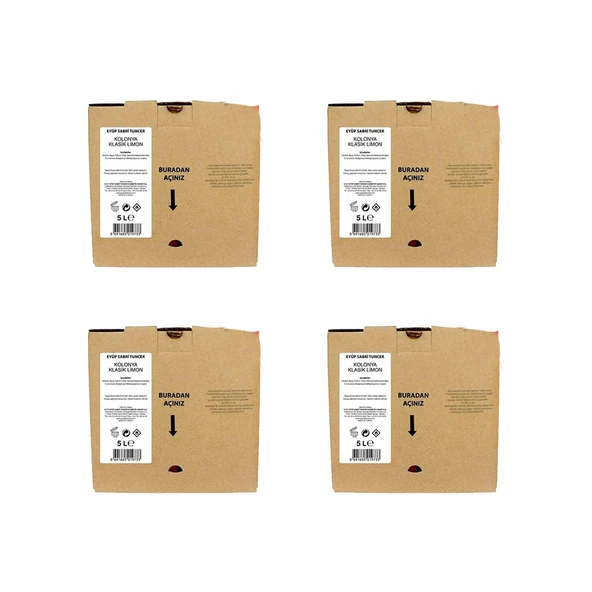 Eyüp Sabri Tuncer Klasik Limon Kolonyası 5 Lt (Dökme Paket) x 4 ürün görseli 1