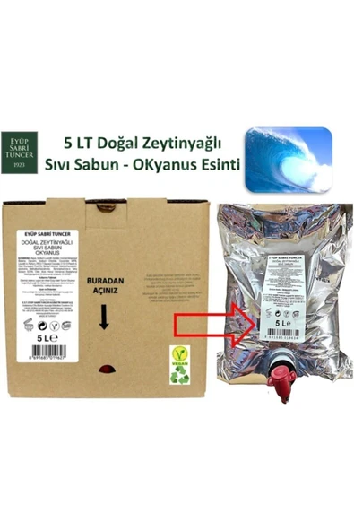 Eyüp Sabri Tuncer Okyanus Doğal Zeytinyağlı Sıvı Sabun 5 lt - Bag in Box ürün görseli 1