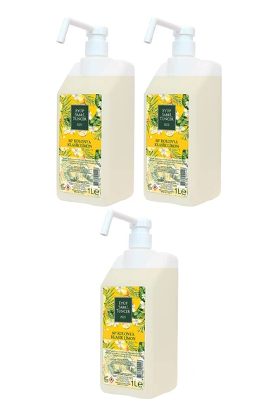 Eyüp Sabri Tuncer Klasik Limon Kolonyası 1 lt - Sprey Başlıklı x 3 ürün görseli 1