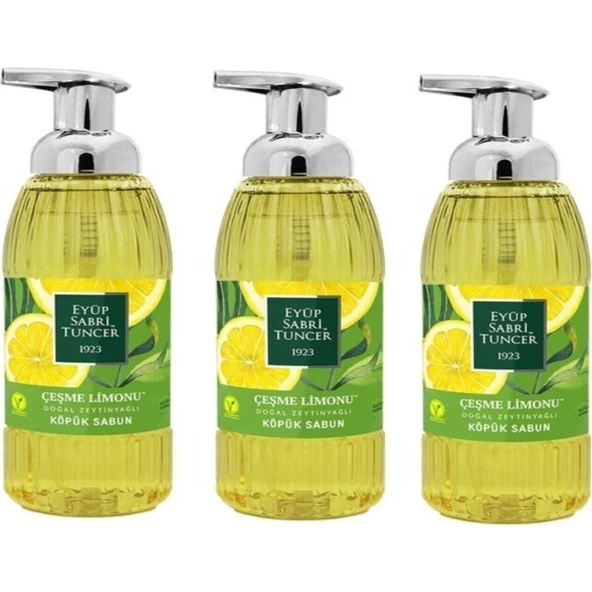 Eyüp Sabri Tuncer Zeytinyağlı Çeşme Limonu Köpük Sabun 500 ML  x 3 ürün görseli 1