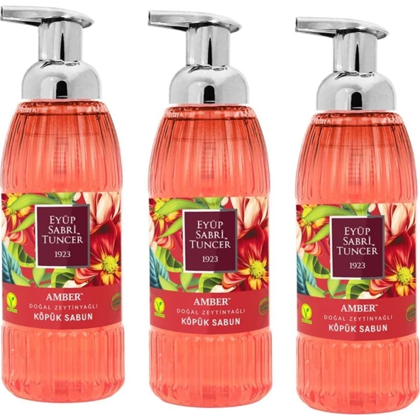 Eyüp Sabri Tuncer Zeytinyağlı Amber Köpük Sabun 500 ML x 3 ürün görseli 1