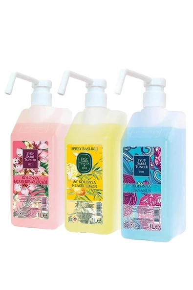 Eyüp Sabri Tuncer Okyanus, Japon Kiraz Çiçeği ve Klasik Limon Kolonyası 1 lt ürün görseli 1