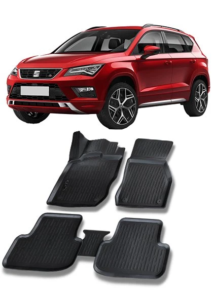 Seat Ateca 2017 ve Sonrası 3d Havuzlu Araca Özel Paspas Takımı ürün görseli 1