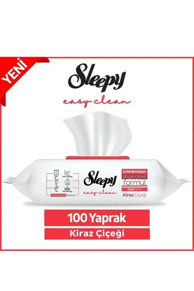 Sleepy Kiraz Çiçeği Yüzey Temizlik Havlusu 100' lü ürün görseli 1