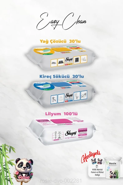 Kireç ve Yağ Çözücü 30'lu, Lilyum Buketi Easy Clean ve Rosie Hediye ürün görseli 1