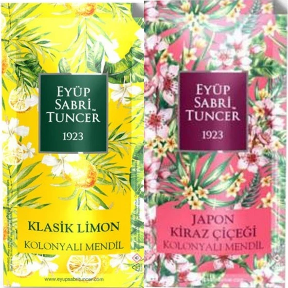 EST Klasik Limon ve J.Kiraz Çiçeği Kolonyalı Mendil 300 Adet ürün görseli 1