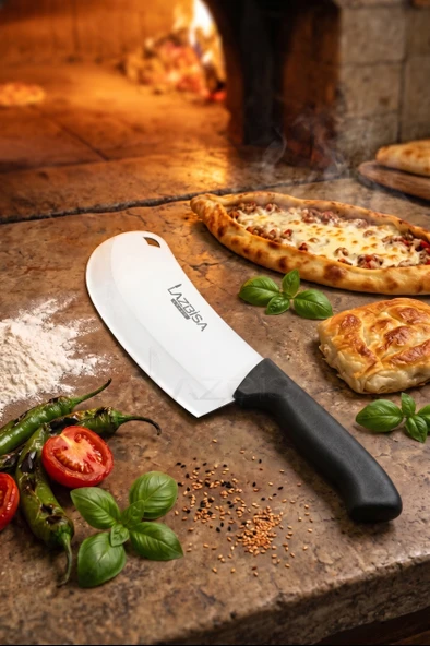 LAZBİSA İncisive Serisi Mutfak Bıçak Börek Bıçağı Pizza Pide Bıçağı Kıyma Bıçağı ( Mft-1248) ürün görseli 1