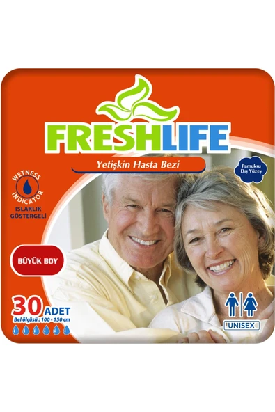 Freshlife Belbantlı Büyük Boy L 30'lu Hasta Bezi ürün görseli 1