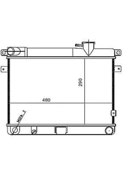 SU RADYATORU FIAT:M131 293X470X32 ürün görseli 1