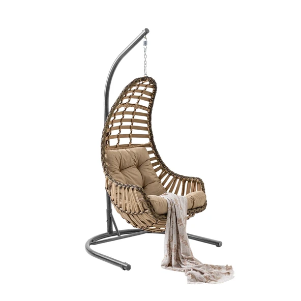 Capri Swing Datça Bahçe Salıncağı | Tek Kişilik | Rattan Salıncak ürün görseli 1