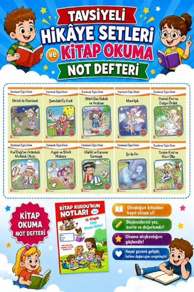 Ata 3.Sınıflar İçin Damlacık Öykü Dizisi +Kitap Okuma Not Defteri ürün görseli 1
