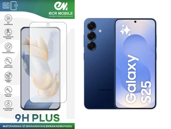 Samsung Galaxy S25 Ekran Koruyucu MAT Parmak İzi Bırakmayan Uyumlu Esnek Nano Kırılmayan ürün görseli 1