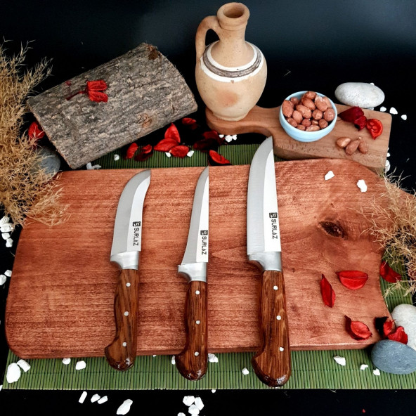SürLaz 3 Parça Et & Mutfak Bıçağı ürün görseli 1