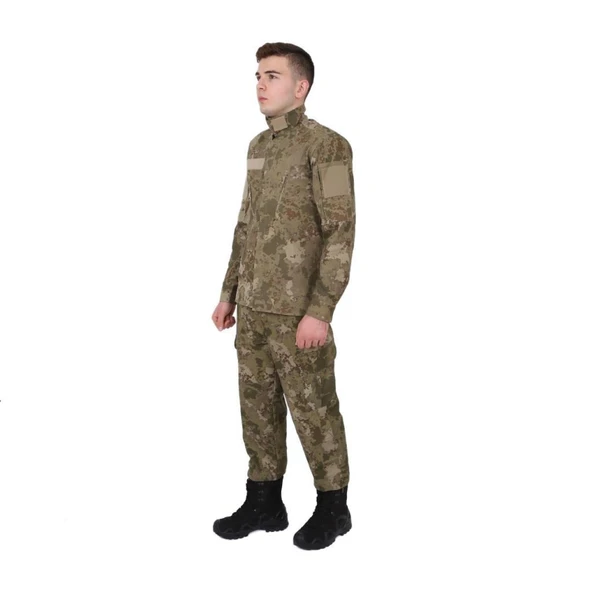 Sword Yeni Model TSK Kışlık Gömlek&Pantolon Takım, Kamuflaj Single - Resim 2