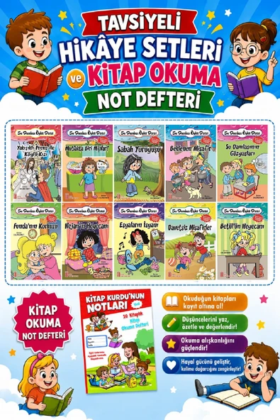 1.Sınıflar İçin Su Damlası Öykü Dizisi + Kitap Okuma Not Defteri ürün görseli 1