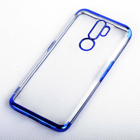 Oppo A9 2020 Kılıf Zore Dört Köşeli Lazer Silikon Kılıf ürün görseli 1