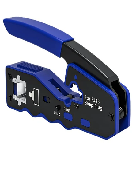 RJ45 EZ Kesme Sıkma Pensesi Aleti Taşınabilir Dayanıklı ve Kullanışlı Kablo Kesici ürün görseli 1