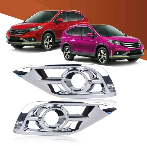 Honda Cr-V Uyumlu 2016 2017 Sis Lambası Kaplama Krom ürün görseli 1