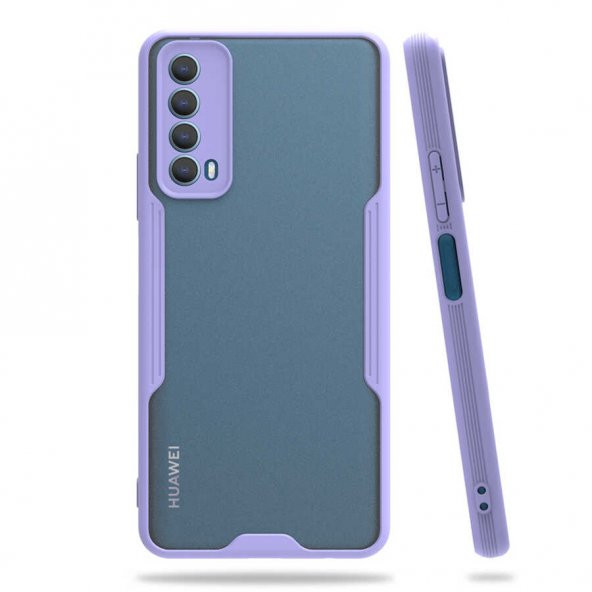 Huawei P Smart 2021 Kılıf Parfe Kenarları Pastel Renk Silikon Kılıf ürün görseli 1