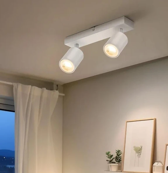 mylights led aplikve avize   ikili led avize led spot panasonıc ampullü  gün ışı ampullü ürün görseli 1
