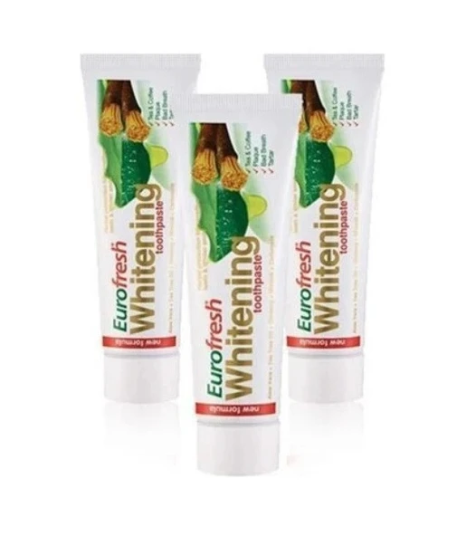 Farmasi Eurofresh Aloe Veralı Misvaklı Beyazlatıcı Diş Macunu 112 gr 3 Adet Diş Macunu ürün görseli 1