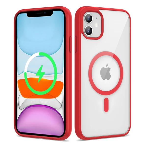 iPhone 11 Kılıf Magsafe Wireless Şarj Özellikli Silikon Ege Kapak ürün görseli 1