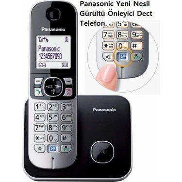 Panasonic KX-TG6811 Siyah Telsiz Telefon ürün görseli 1
