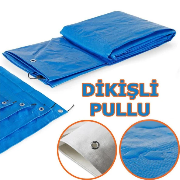 Ebatlı Su Geçirmez Pullu Çadır Branda Tente 4x4 m - Resim 2