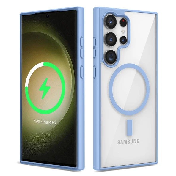 Samsung Galaxy S22 Ultra Kılıf Magsafe Wireless Şarj Özellikli Silikon Ege Kapak ürün görseli 1