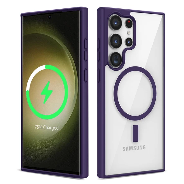 Samsung Galaxy S23 Ultra Kılıf Magsafe Wireless Şarj Özellikli Silikon Ege Kapak ürün görseli 1