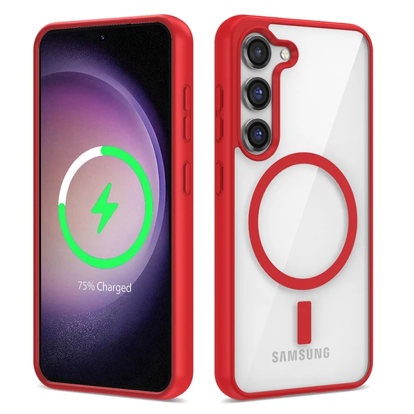Samsung Galaxy S23 Plus Kılıf Magsafe Wireless Şarj Özellikli Silikon Ege Kapak ürün görseli 1
