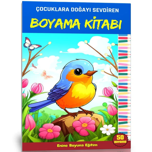 Çocuklara Doğayı Sevdiren Boyama Kitabı (Afiş Hediyeli) ürün görseli 1