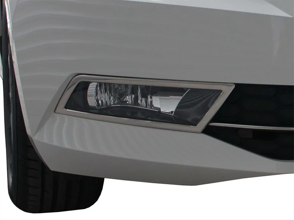Skoda Super B8 Sis Farı Çerçevesi 2 Prç Krom 2015 ve Sonrası ürün görseli 1