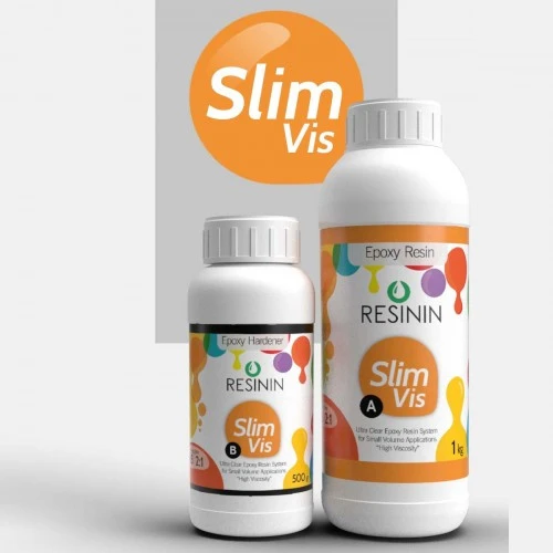 Slim Vis 1500 Gr A+B Yoğun Kıvamlı Şeffaf Epoksi Reçine ürün görseli 1