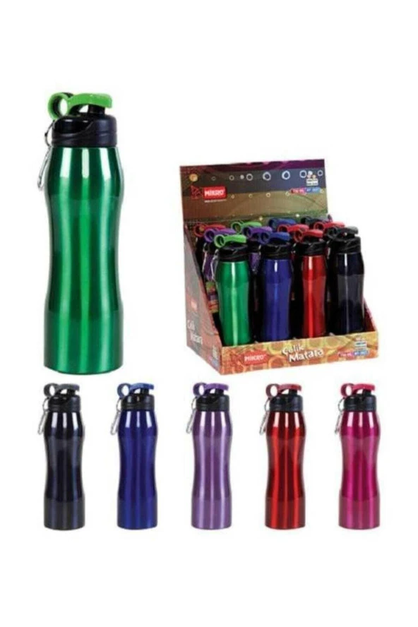 Mikro Matara Çelik 750 ML MT-2627 (Karışık Renk 1 Adet) ürün görseli 1