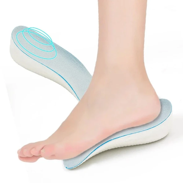 2.5 cm Kadın Gizli Topuk Yükseltici Boy Uzatıcı Ortopedik Tabanlık Köpük Ayakkabı Tabanlığı ürün görseli 1